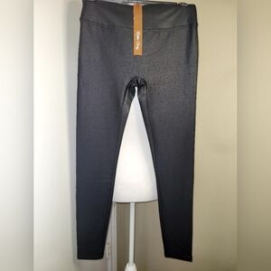 Retro Gong Faux Leather High Waisted Pleather Pants, Size Medium